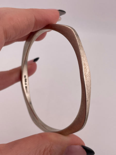 sterling silver Swedish Alton stoneless bangle bracelet