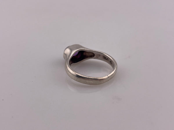 size 5.75 sterling silver amethyst ring