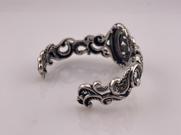 sterling silver Carolyn Pollack stoneless cuff bracelet