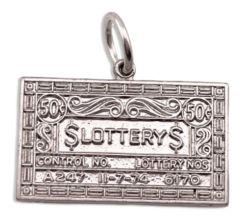 sterling silver lottery pendant