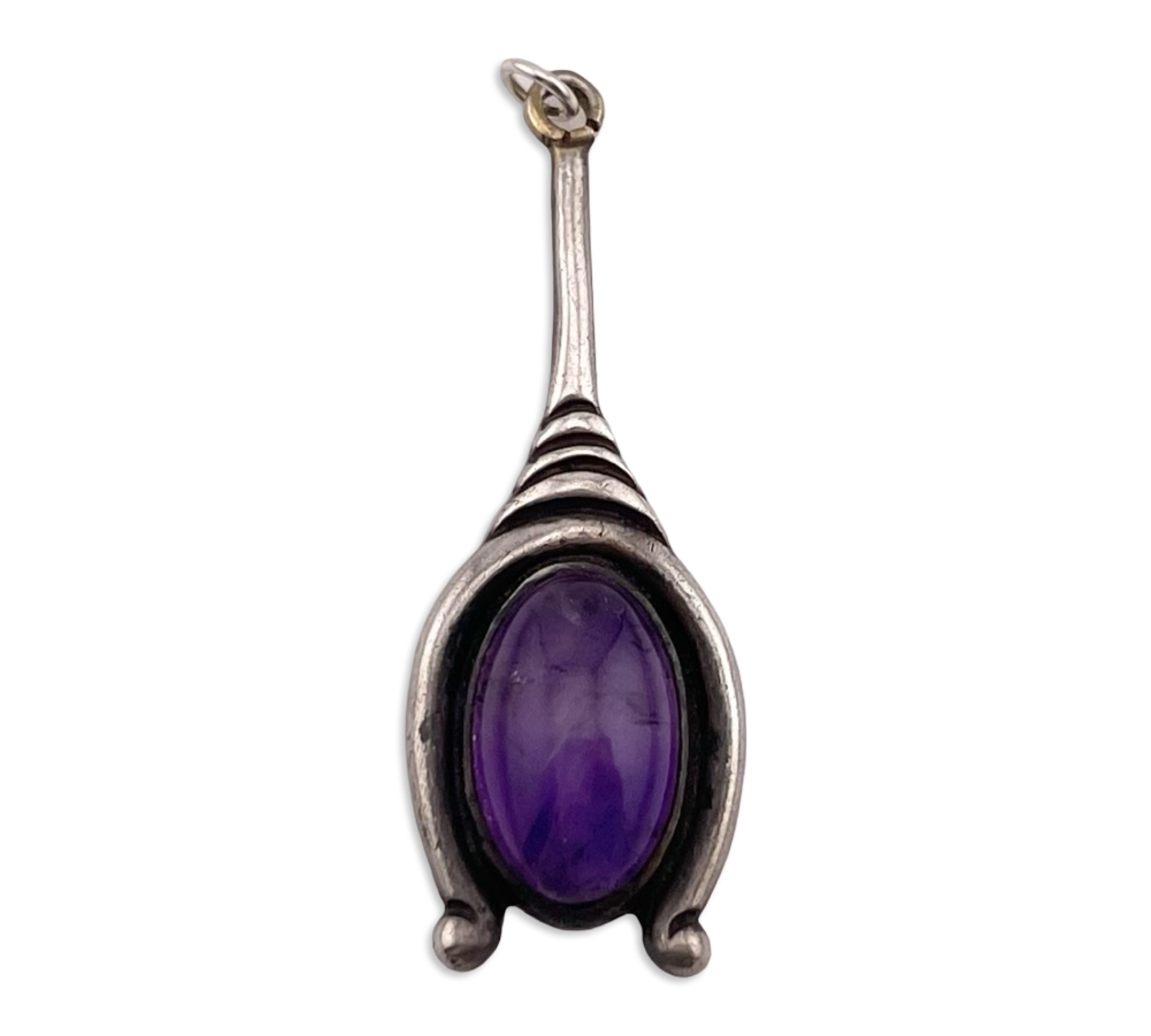 sterling silver amethyst pendant
