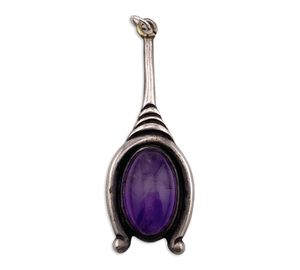 sterling silver amethyst pendant