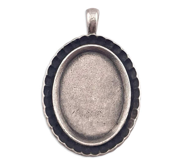 sterling silver picture holder pendant