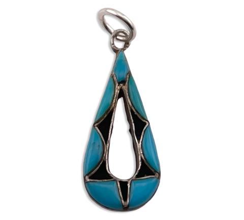 sterling silver turquoise pendant