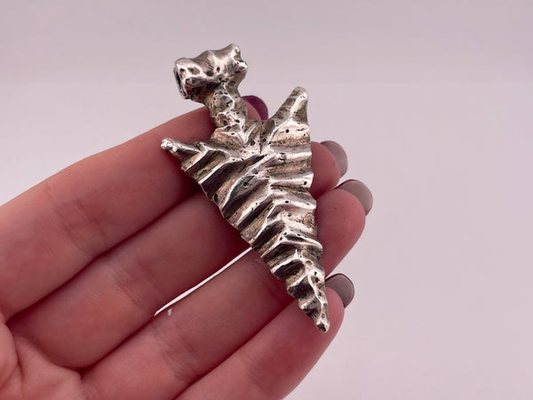 sterling silver 34 gram solid arrowhead pendant