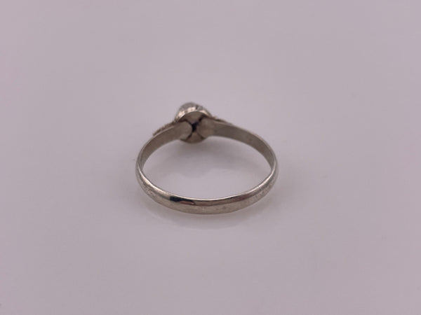 size 8.5 sterling silver faceted amethyst ring