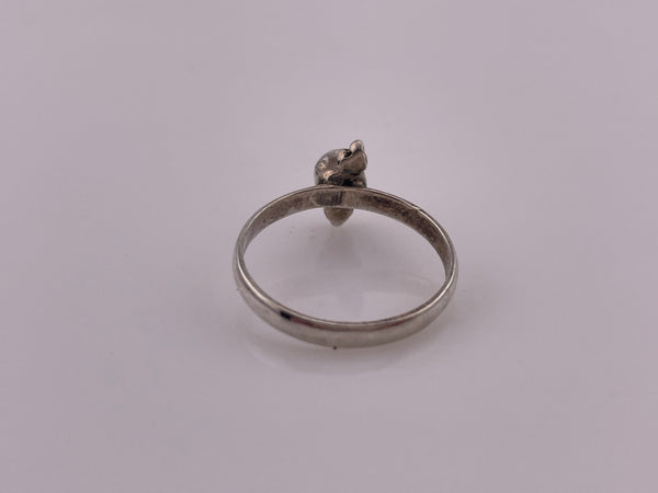 size 8 sterling silver moonstone ring ***AS IS***