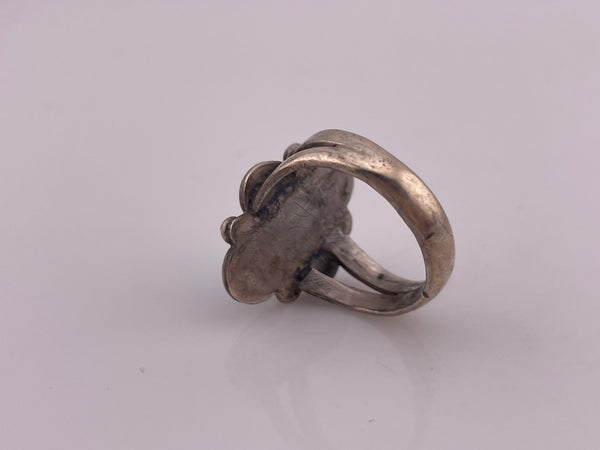 size 8 sterling silver turquoise ring