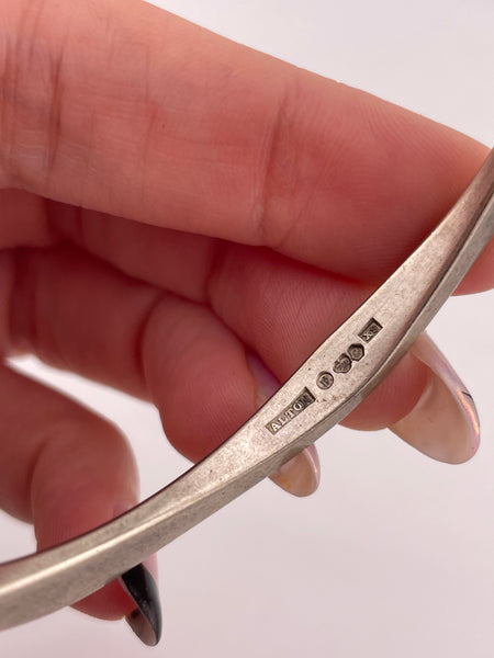sterling silver Swedish Alton stoneless bangle bracelet