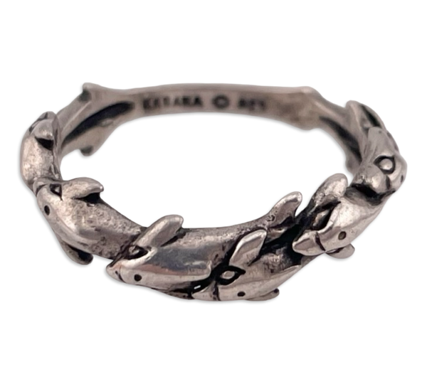 size 6.75 sterling silver Kabana dolphin ring
