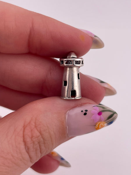sterling silver lighthouse pendant ***AS IS***