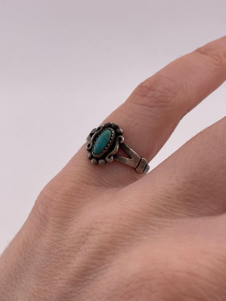 size 5.75 sterling silver turquoise ring