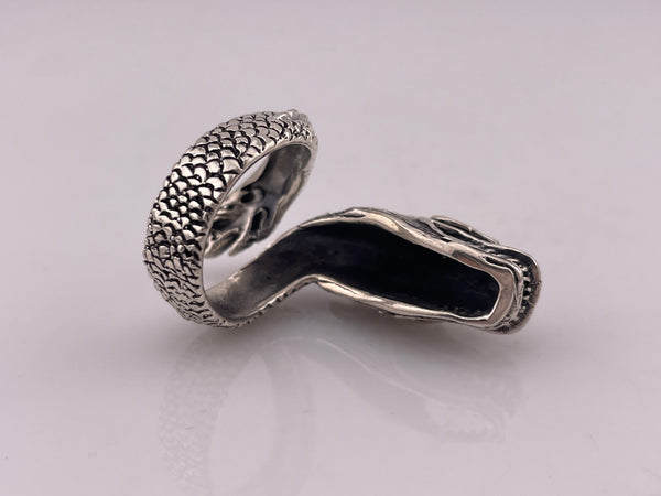 size 10.5 sterling silver dragon ring