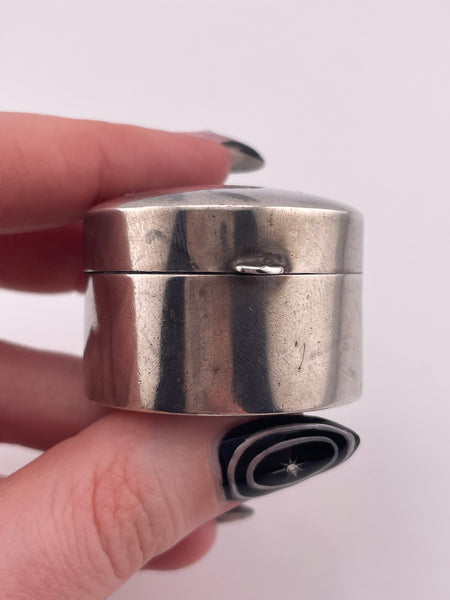 sterling silver antique chatelaine powder compact & lipstick holder **AS IS**