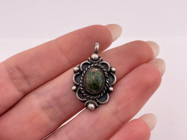 sterling silver turquoise pendant ***AS IS***