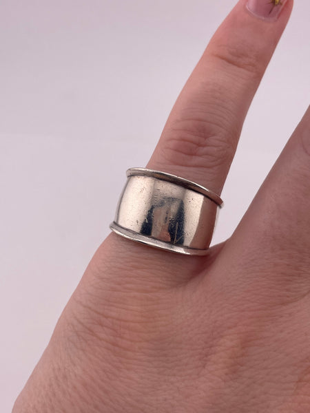 size 6.75 sterling silver stoneless ring