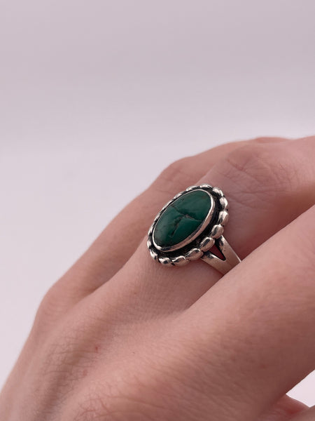 size 6.5 sterling silver Bell Trading Post turquoise ring **AS IS**