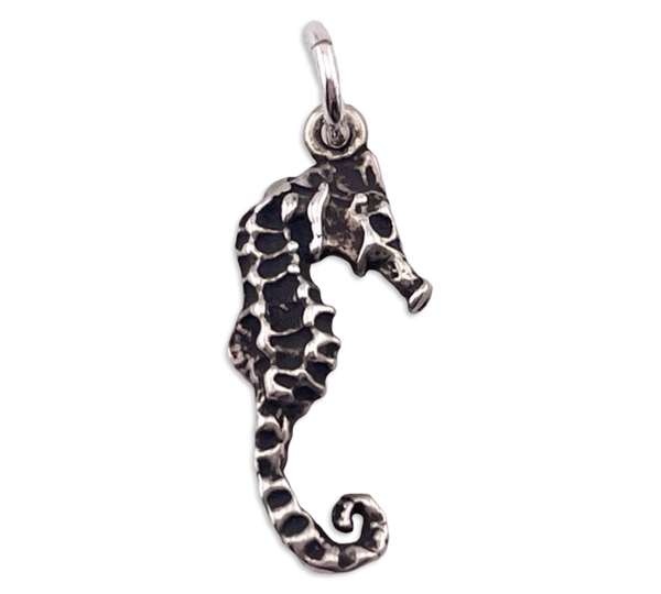 sterling silver seahorse pendant