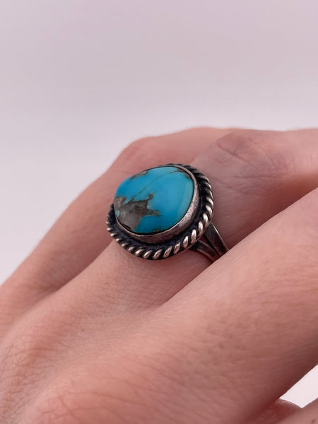 size 6.25 sterling silver turquoise ring