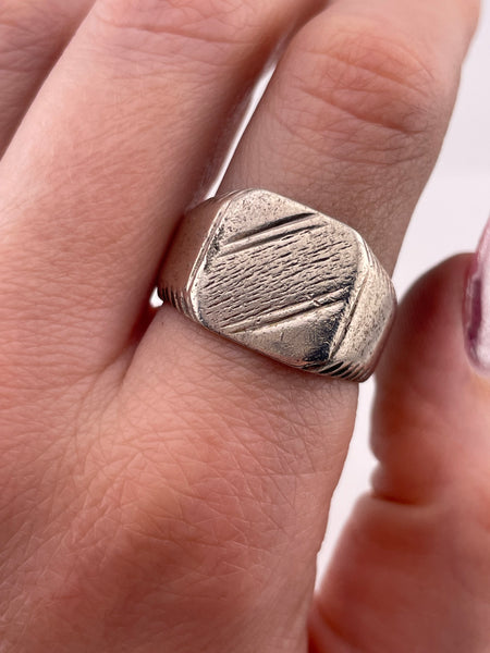 size 9.75 sterling silver signet ring