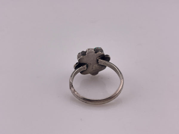 size 7 sterling silver turquoise four stone ring