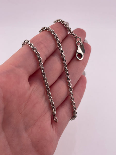 sterling silver 16 1/4" Silpada rolo chain link necklace
