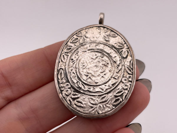 sterling silver religious pendant