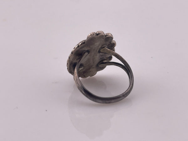size 6.5 sterling silver tiger's eye ring