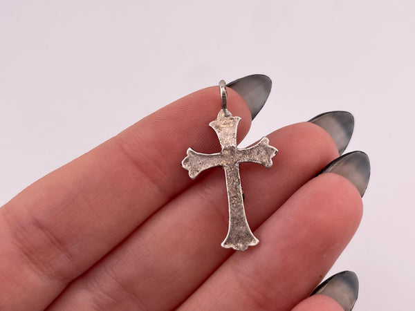 sterling silver Crucifix cross pendant ***AS IS***