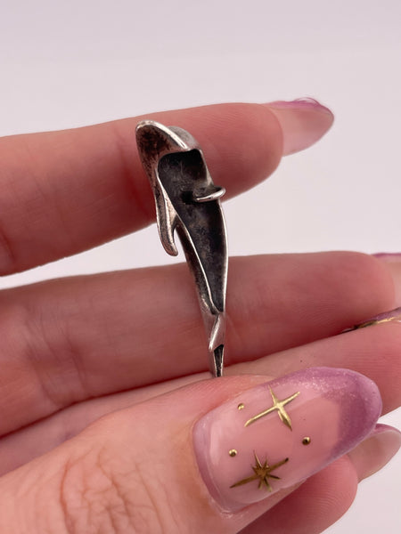 sterling silver dolphin pendant