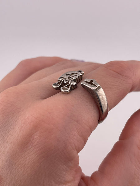 size 9 sterling silver Libra the Scales zodiac ring