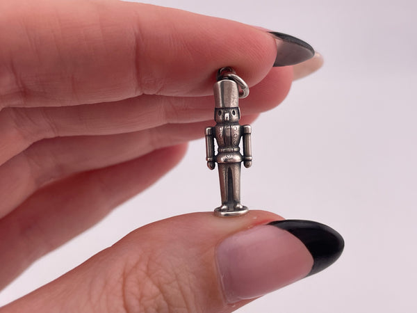 sterling silver James Avery 3D nutcracker Christmas charm pendant