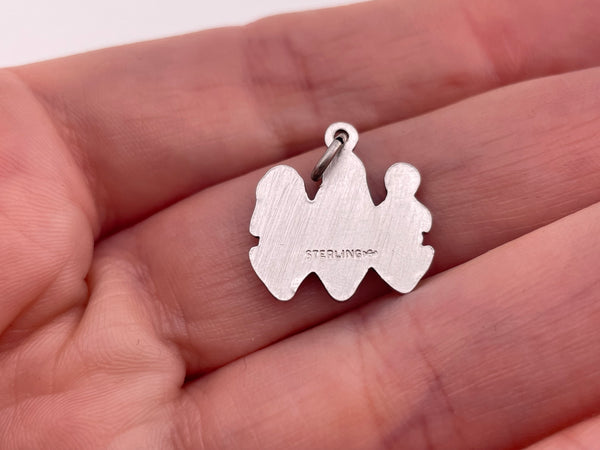 sterling silver three wise monkeys pendant