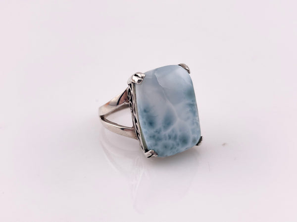 size 6.5 sterling silver larimar ring