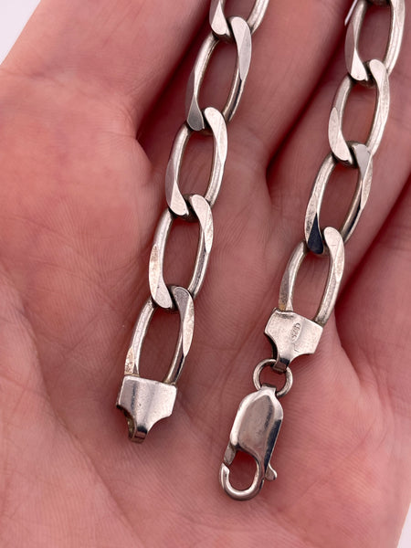 sterling silver Milor 8 1/4" chain link bracelet
