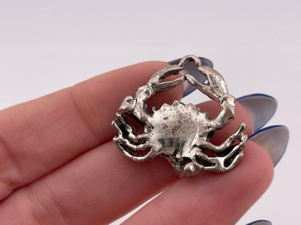 sterling silver Cancer the Crab zodiac sign pendant