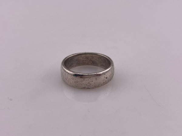 size 5.75 sterling silver & 14k heart band ring