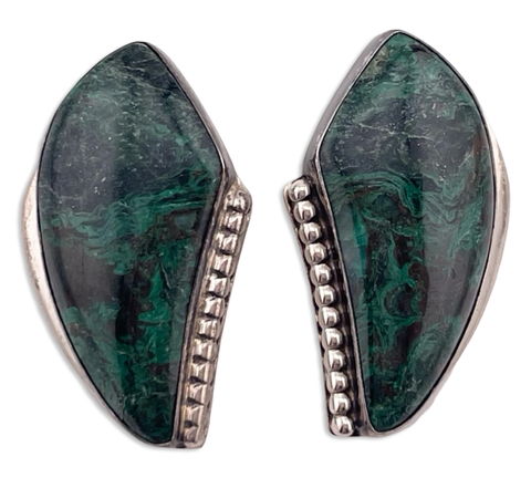 sterling silver Jay King chrysocolla(?) post earrings