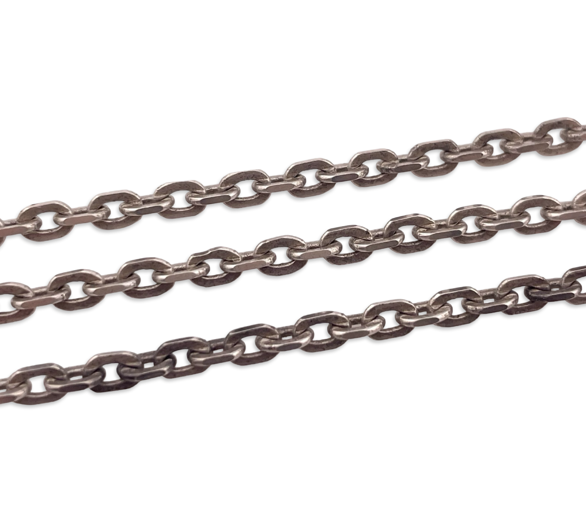 sterling silver 20-1/4" cable link chain necklace