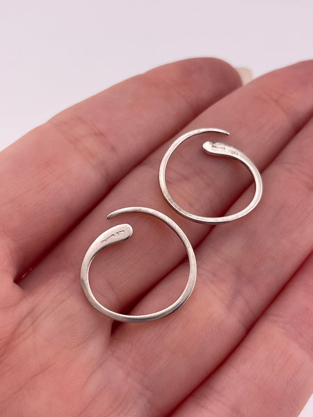sterling silver Boma small threader earrings