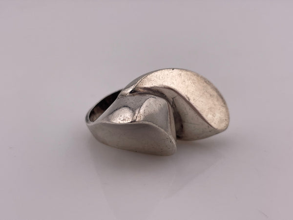 size 6.25 sterling silver heavy stoneless chunky ring