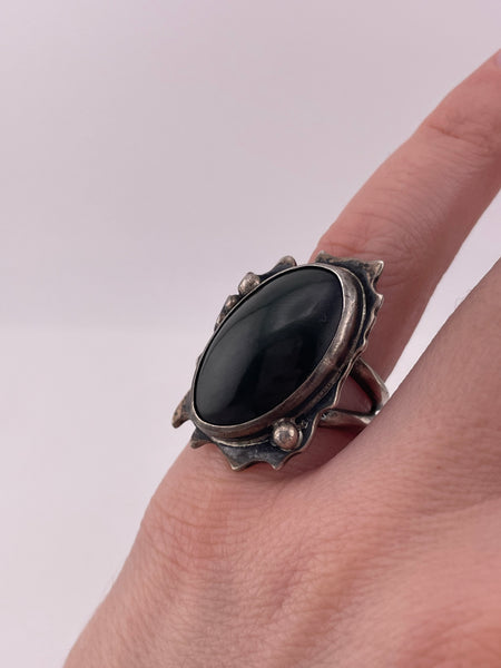 size 5.5 sterling silver nephrite ring