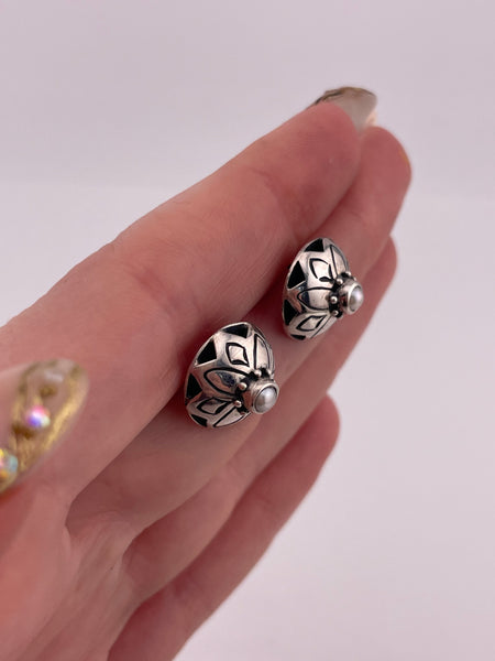 sterling silver Lori Bonn pearl post earrings ***Non sterling posts***