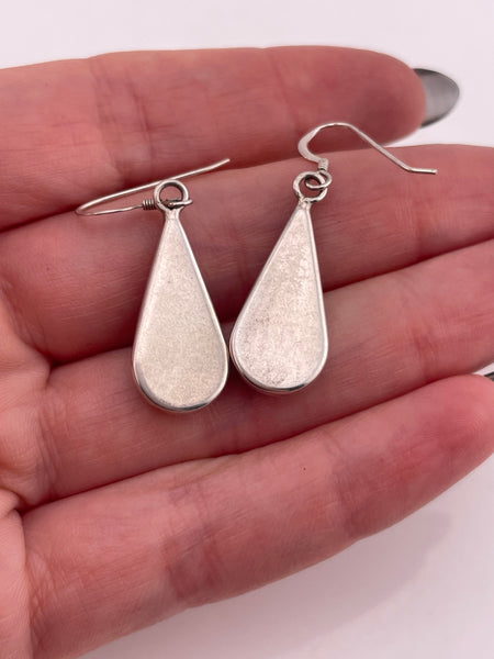 sterling silver multi-stone hook dangle earrings