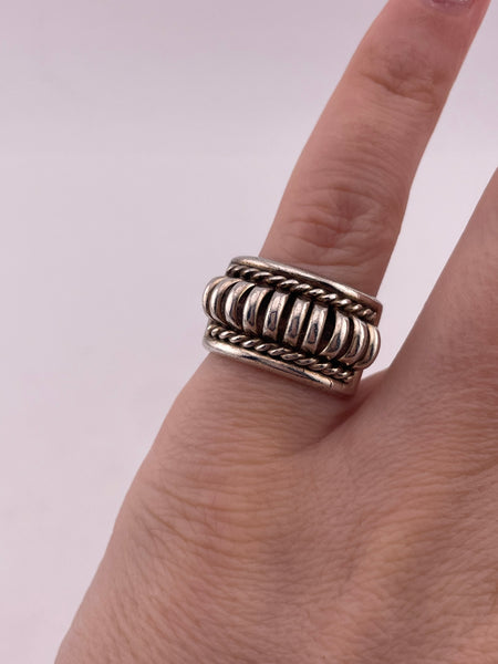 size 5.75 sterling silver Navajo Tommie Charlie stoneless ring