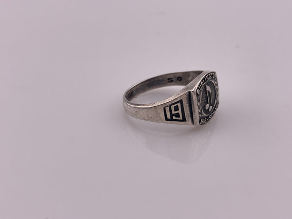 size 8.75 sterling silver 1939 Burlington High School music note ring