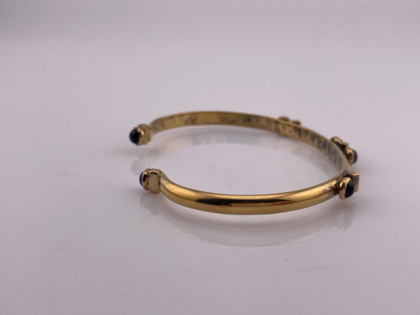 gold plated sterling silver amethyst cuff bracelet