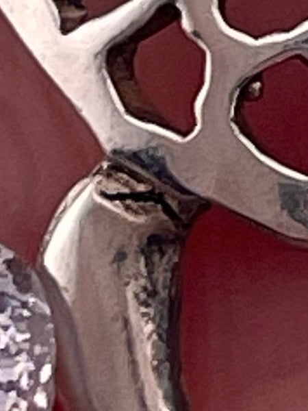 sterling silver sea turtle post earrings **AS IS**