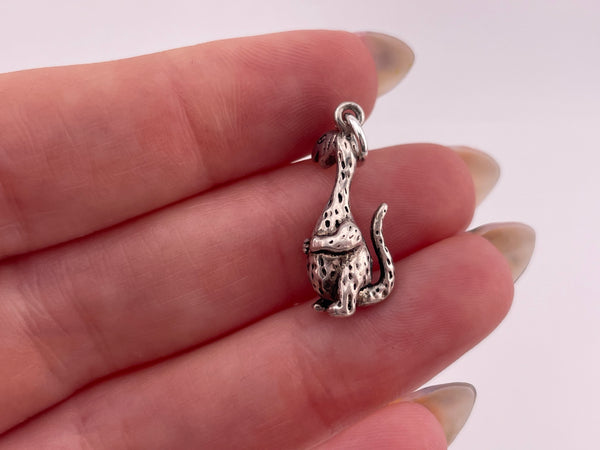 sterling silver dinosaur pendant