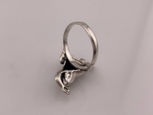 sterling silver frog ring - choose size
